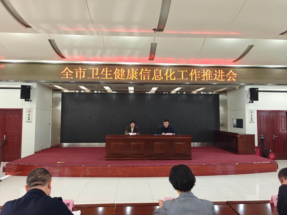市卫生健康委召开全市卫生健康信息化工作推进会